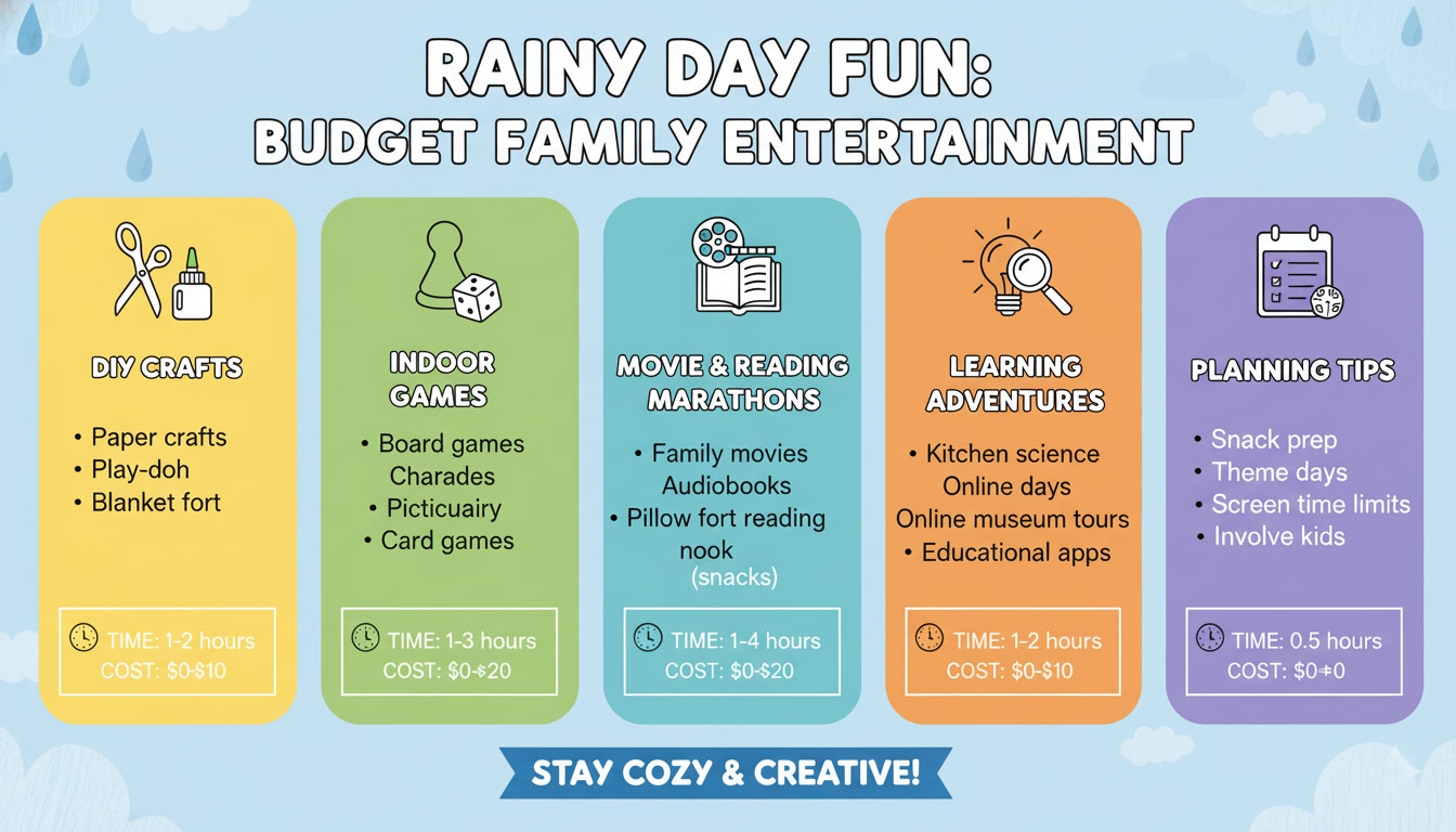 Budget-Friendly Family Entertainment Ideas for Rainy Weekends