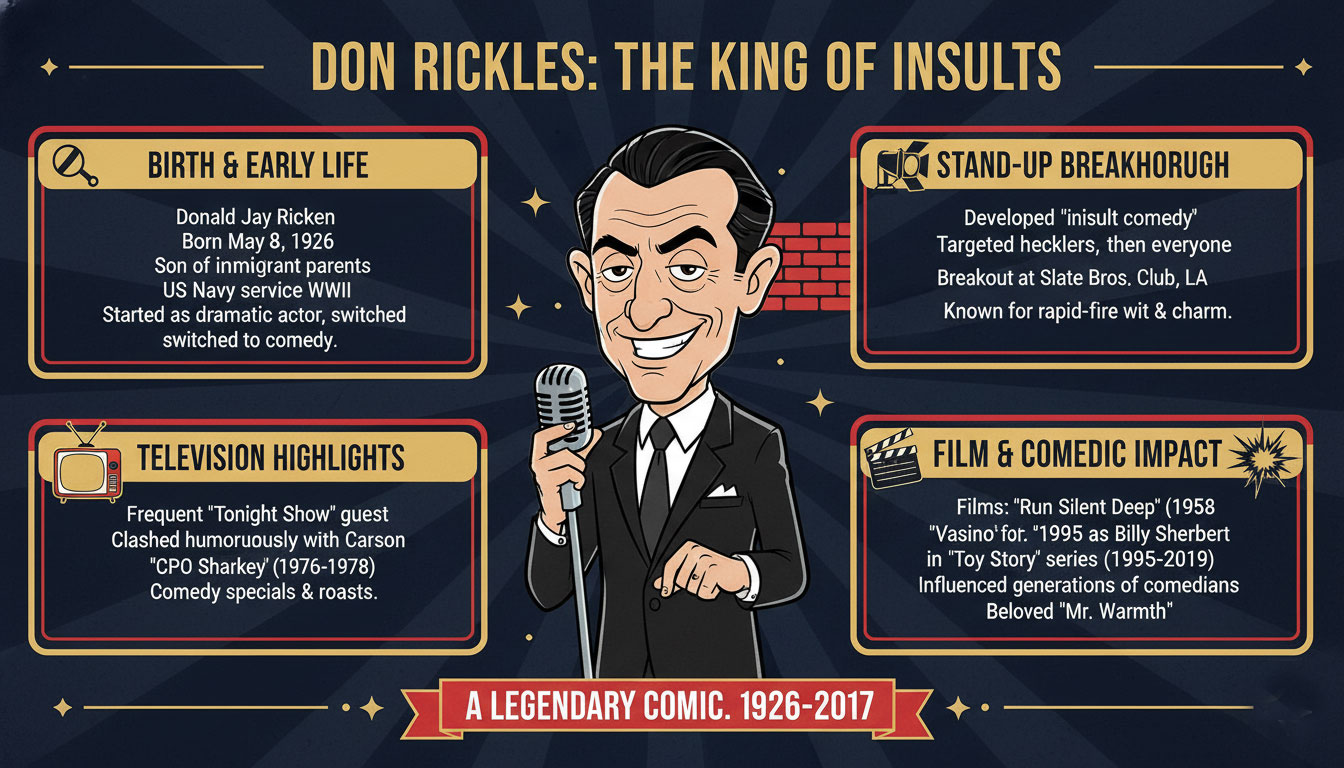 Don Rickles : The Legendary Comedian Who Redefined American Humor