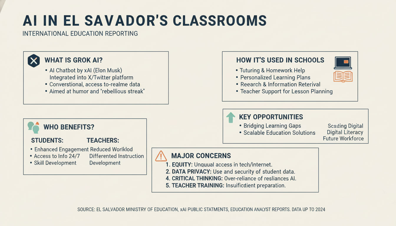 How Elon Musk’s Grok AI chatbot is reshaping classrooms in El Salvador?