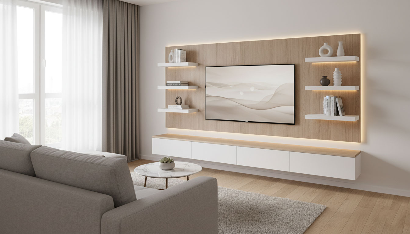 Space-Saving TV Entertainment Center Ideas for Modern Small Apartments