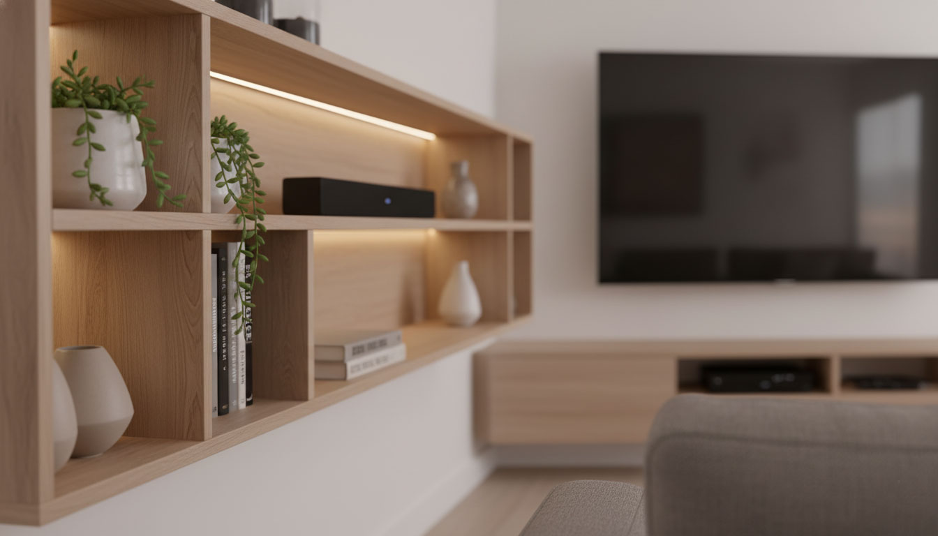 Space-Saving TV Entertainment Center Ideas for Modern Small Apartments