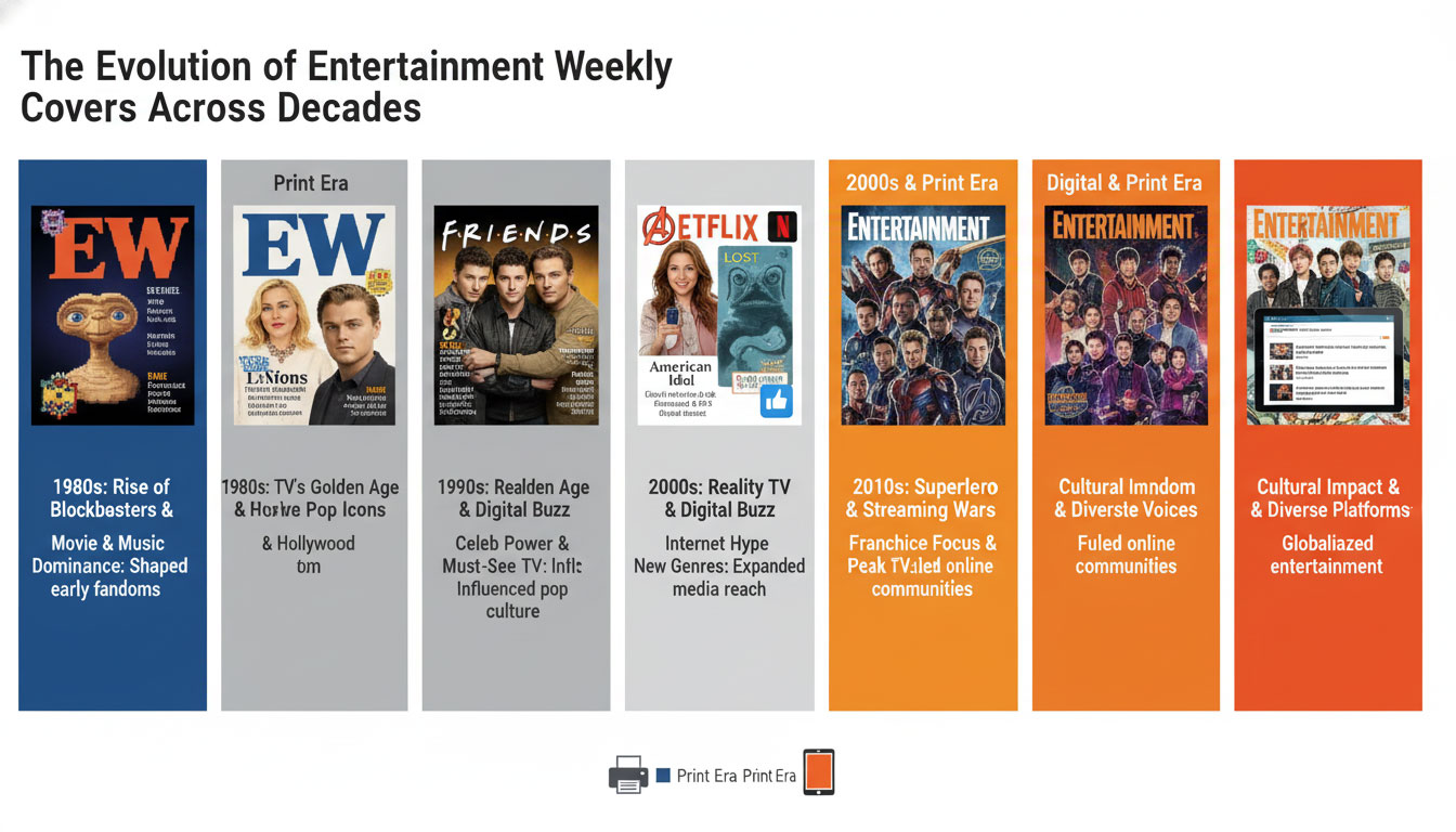 The Cultural Impact of Iconic Entertainment Weekly Covers Over Decades