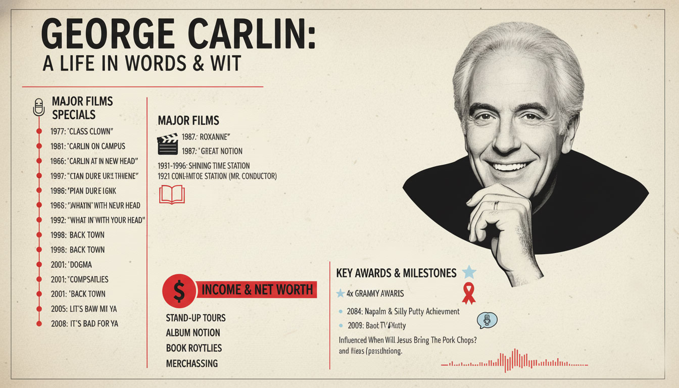 George Carlin: Life, Career, and Enduring Cultural Impact