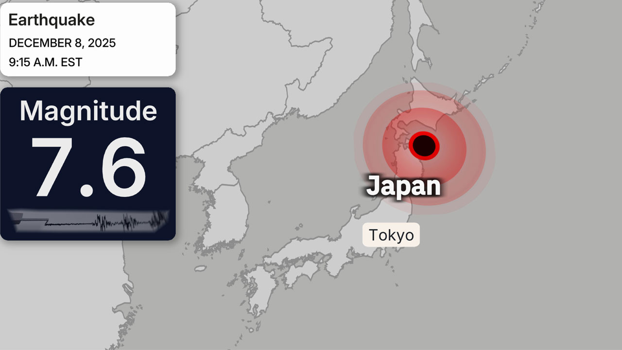 Japan earthquake 7.6 magnitude