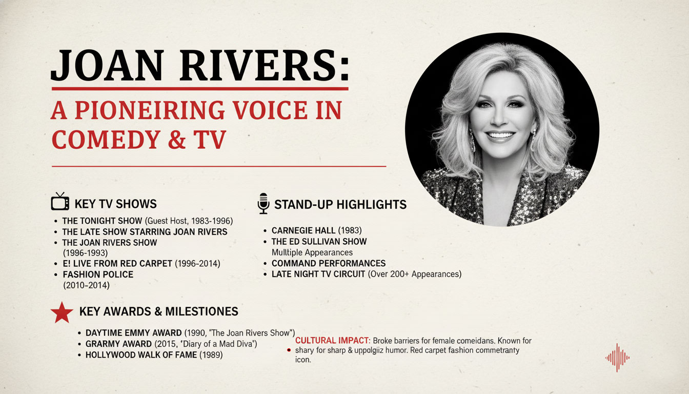  Who Is Joan Rivers : Trailblazing Comedian and Television Icon