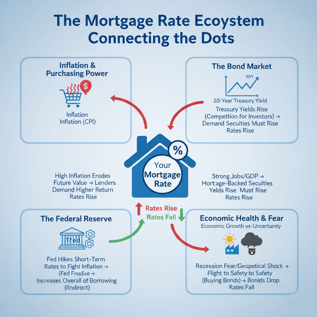 Why Mortgage Rates Go Up or Down?