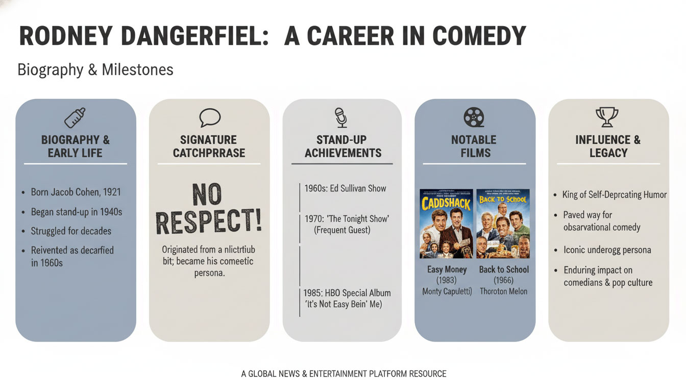 Rodney Dangerfield : Life, Career and Enduring Comedy Legacy