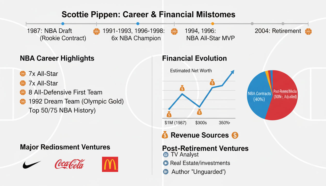 Scottie Pippen Net Worth : A Complete Overview of His Career and Wealth