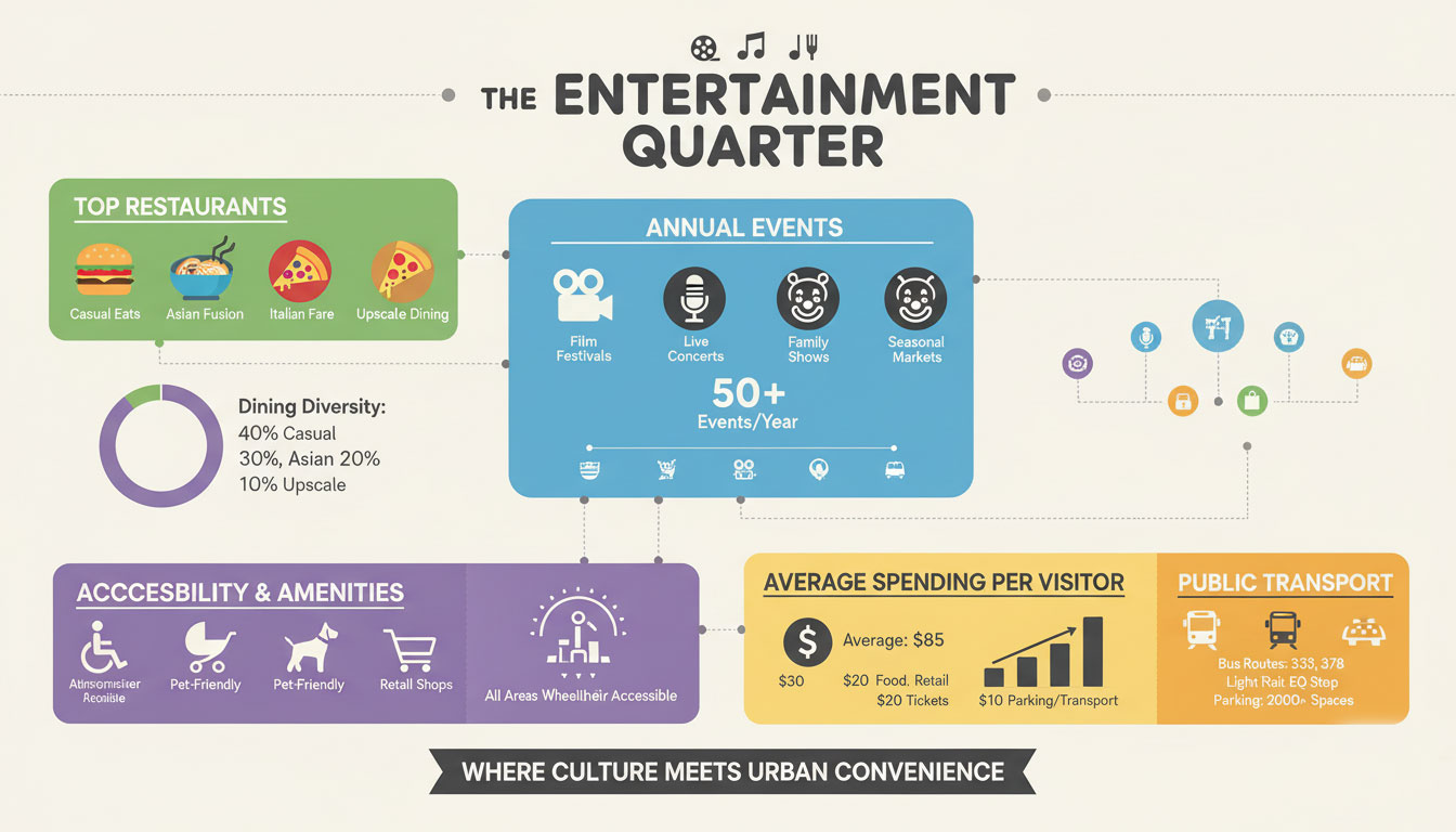 Exploring the Entertainment Quarter: A Visitor’s Guide to Dining and Events.